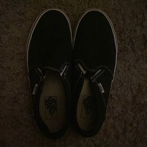 Black Vans, Womens size 10. Barley worn